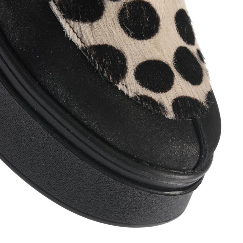 Pantofi casual (cu șiret) Dallas negru-alb - imagine 8