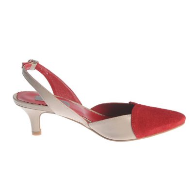 Sandale Nashville bej-rosu