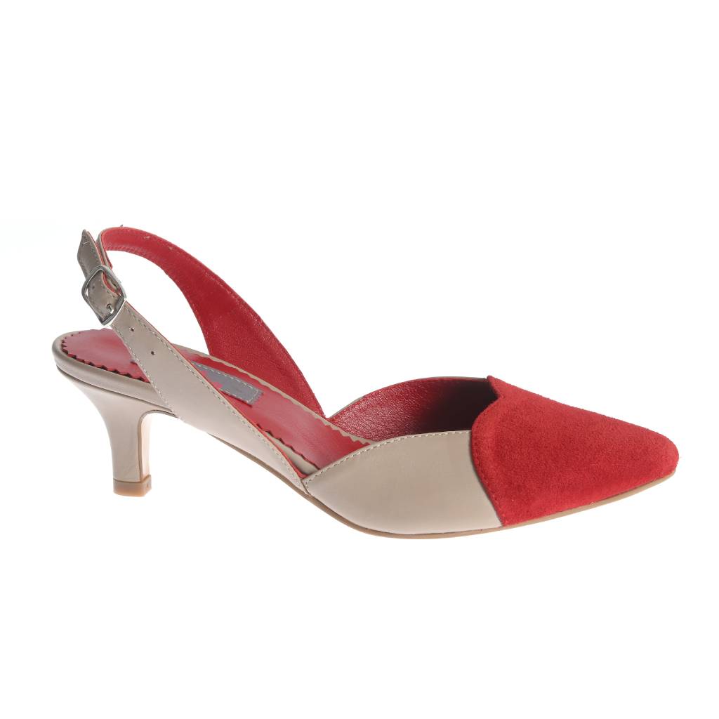 Sandale Nashville bej-rosu - imagine 3