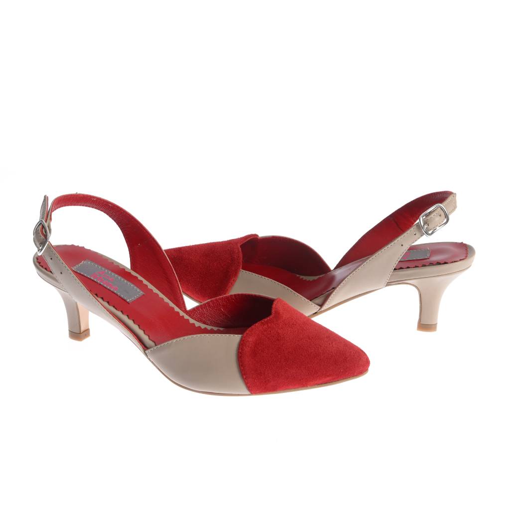 Sandale Nashville bej-rosu - imagine 6