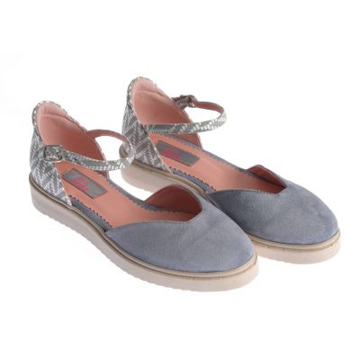 Balerini Charlotte albastru-gri