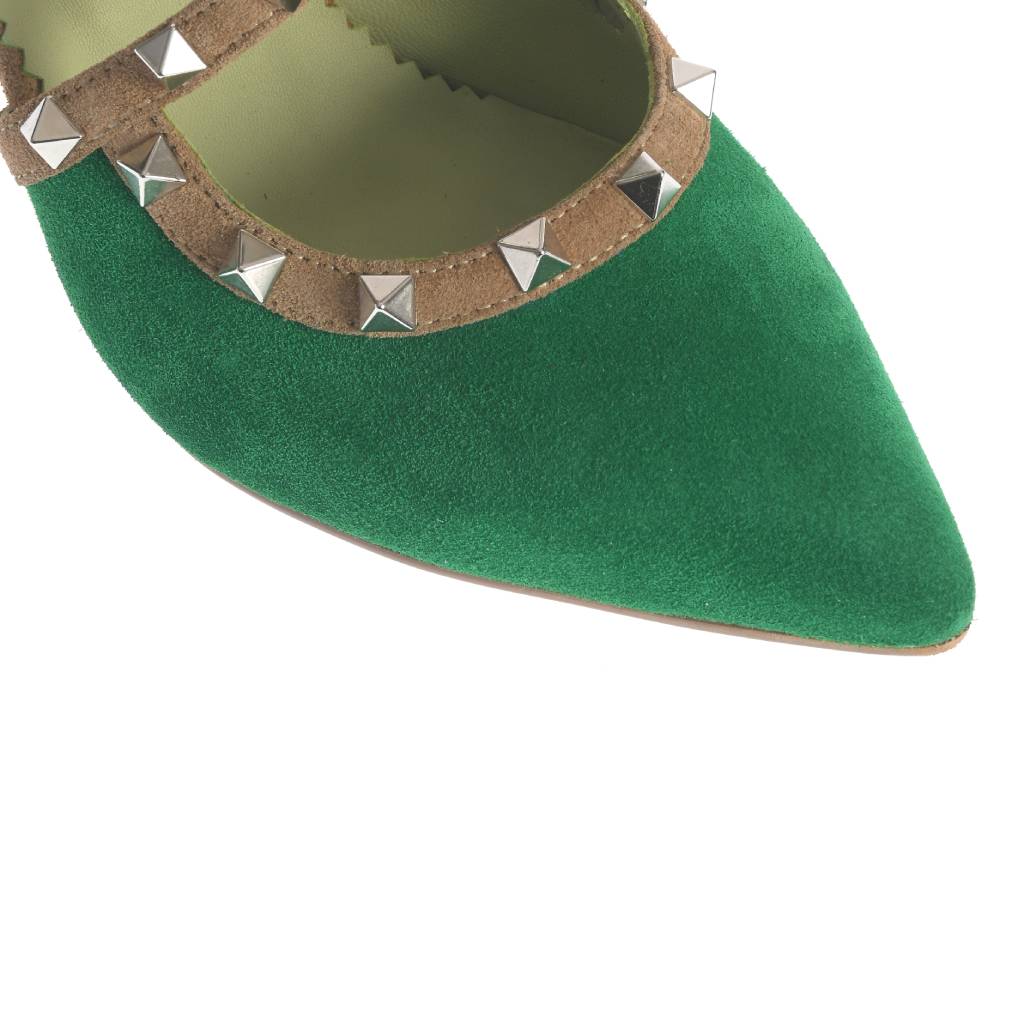 Pantofi Tampa verde-maro - imagine 7