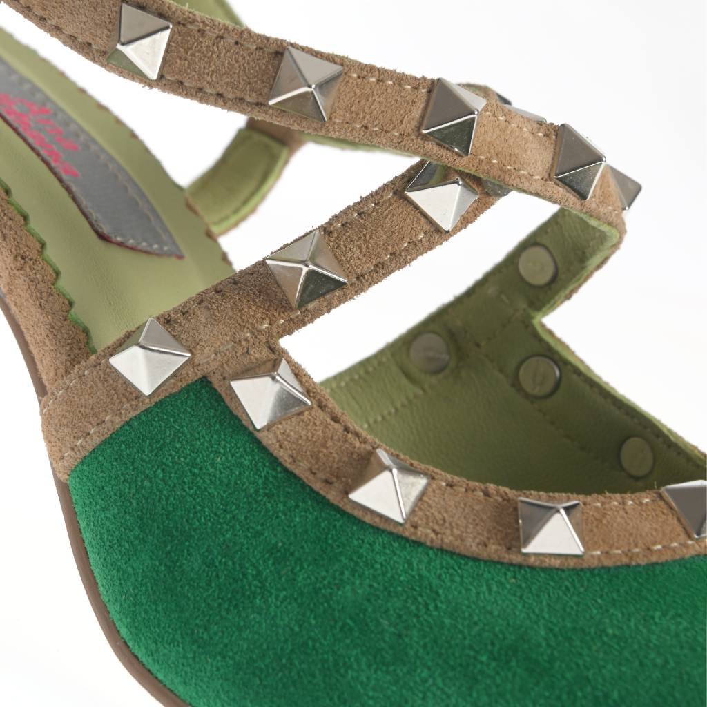 Pantofi Tampa verde-maro - imagine 8