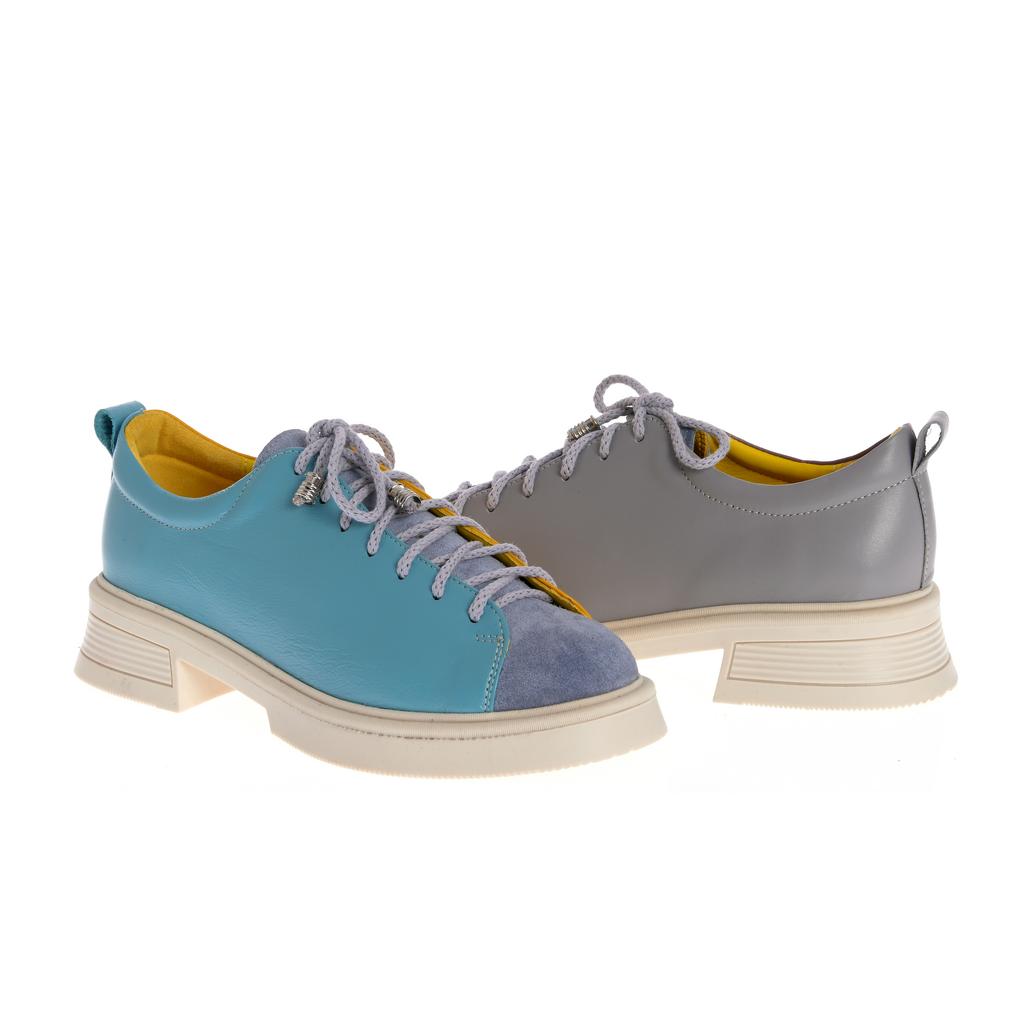 Pantofi Boston albastru-galben - imagine 7