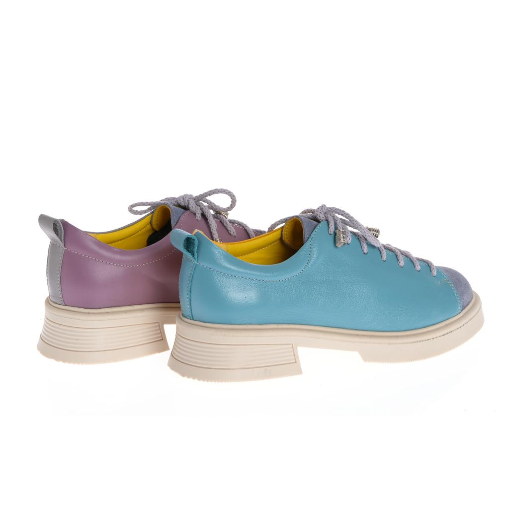 Pantofi Boston albastru-galben - imagine 8