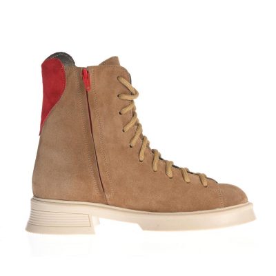 Ghete Zurich camel-roșu