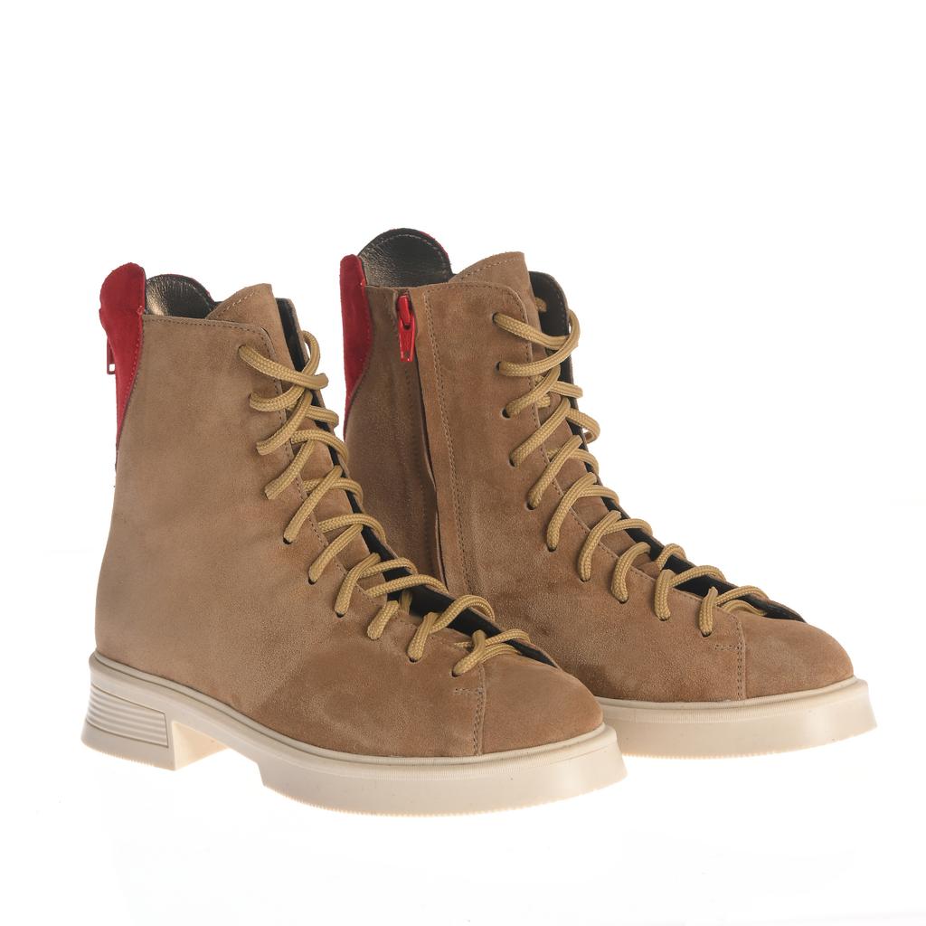 Ghete Zurich camel-roșu - imagine 4