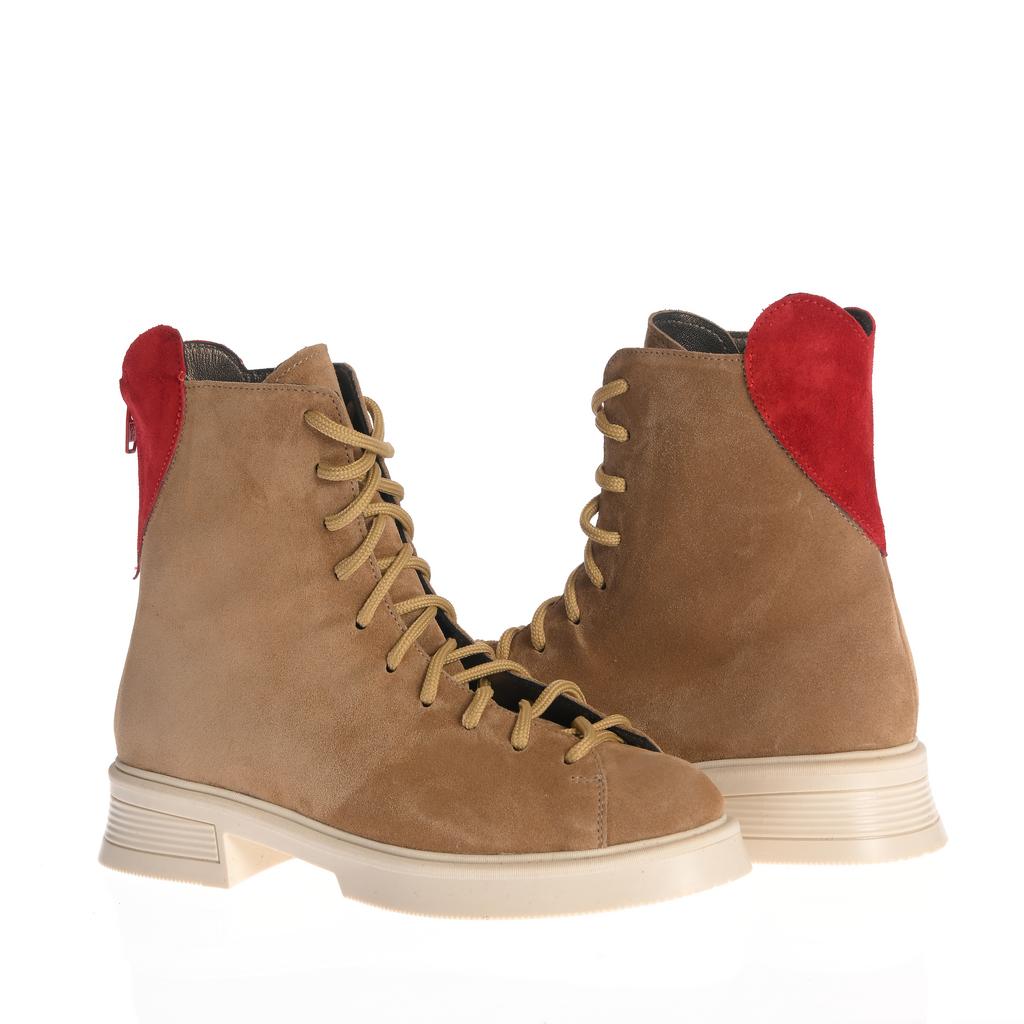 Ghete Zurich camel-roșu - imagine 5