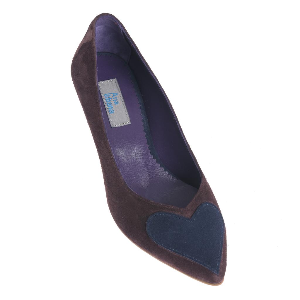 Pantofi Madrid bleumarin-maro - imagine 7