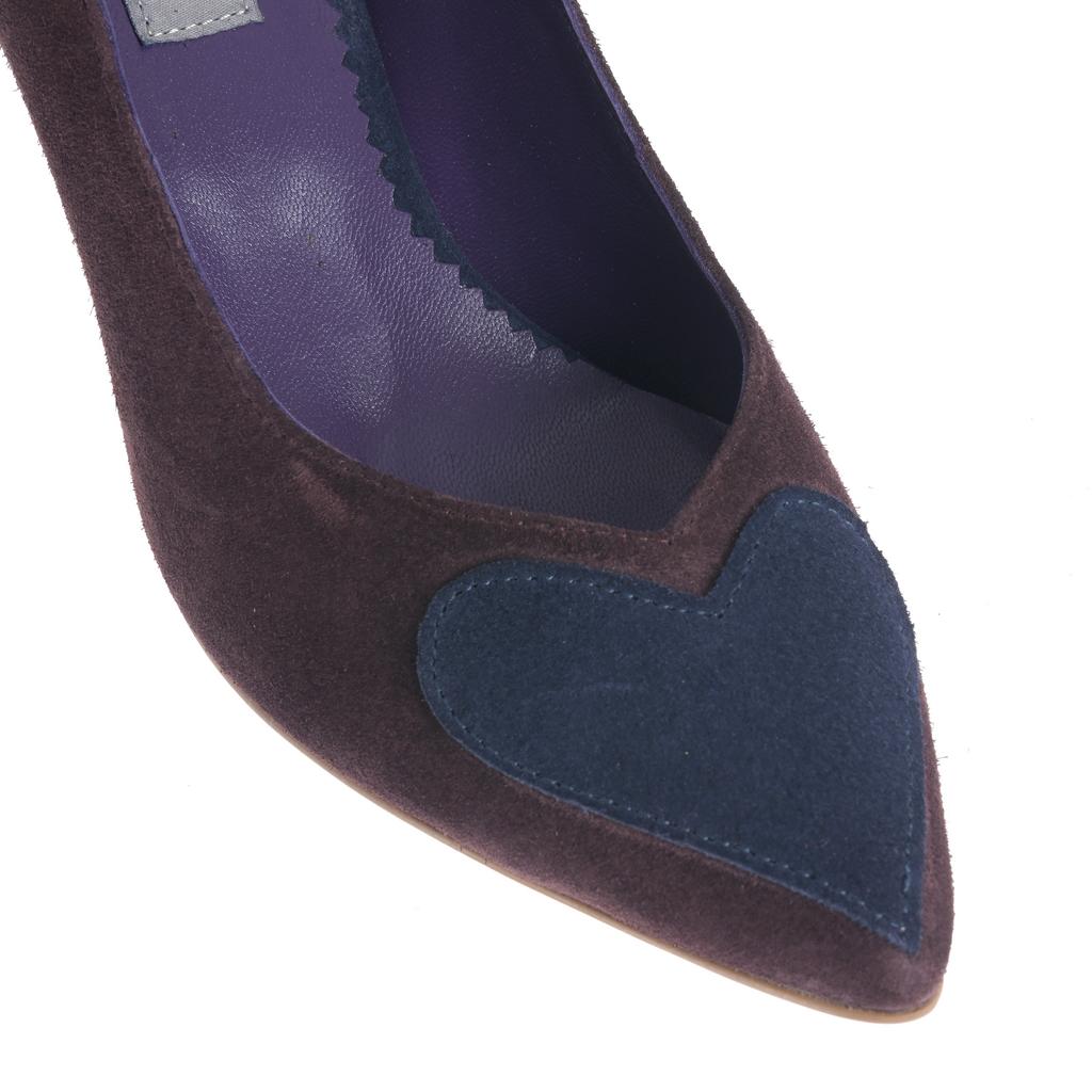 Pantofi Madrid bleumarin-maro - imagine 8