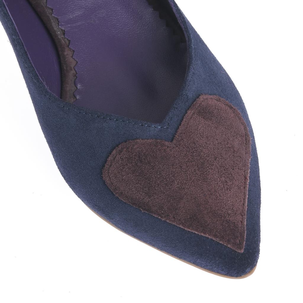 Pantofi Madrid bleumarin-maro - imagine 9