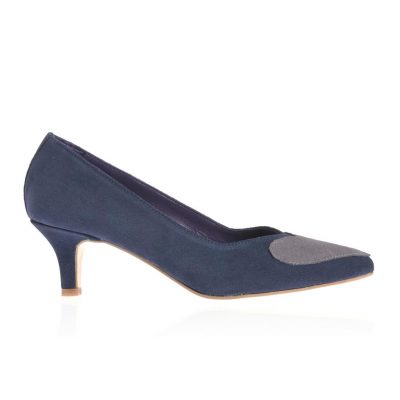 Pantofi Stockholm bleumarin-gri