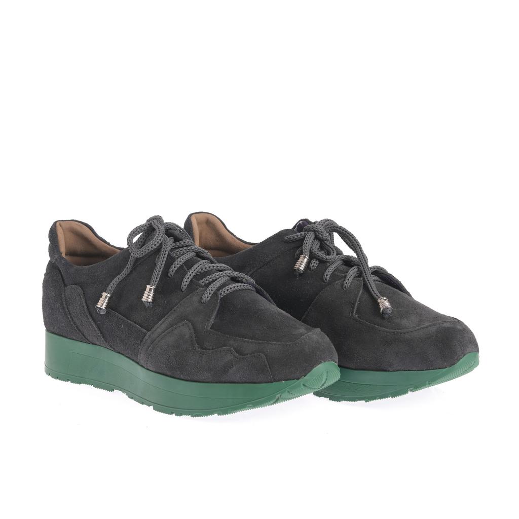 Pantofi Carmen gri-verde - imagine 4