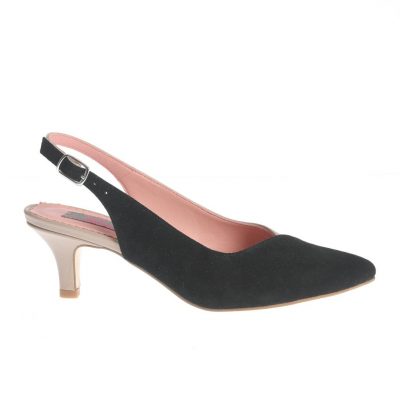 Pantofi Diana negru-bej