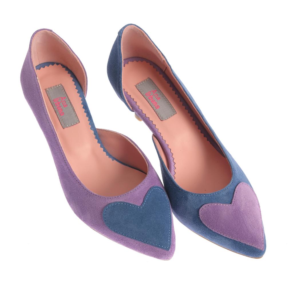 Pantofi Ana mov-albastru - imagine 7