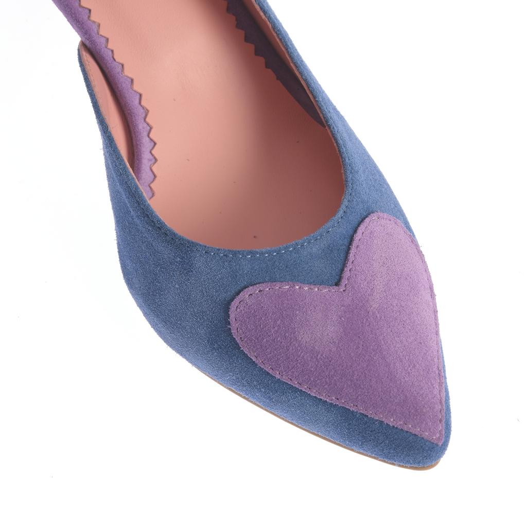 Pantofi Ana mov-albastru - imagine 9