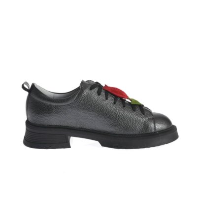Pantofi Lili gri antracit