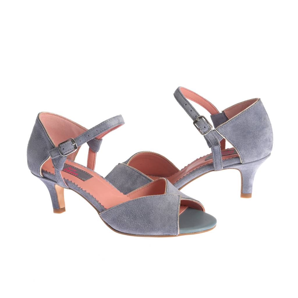 Sandale Charlotte gri-bleo - imagine 4