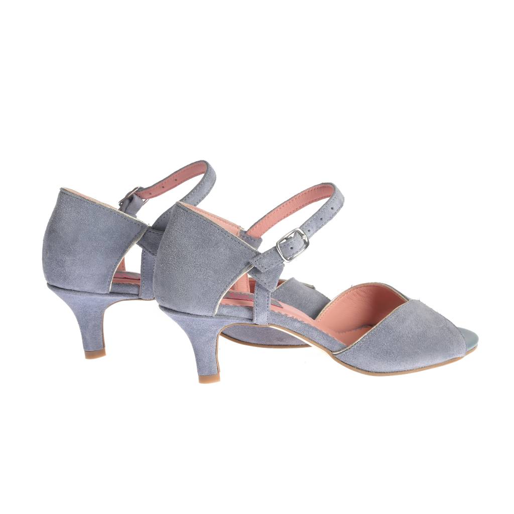 Sandale Charlotte gri-bleo - imagine 5