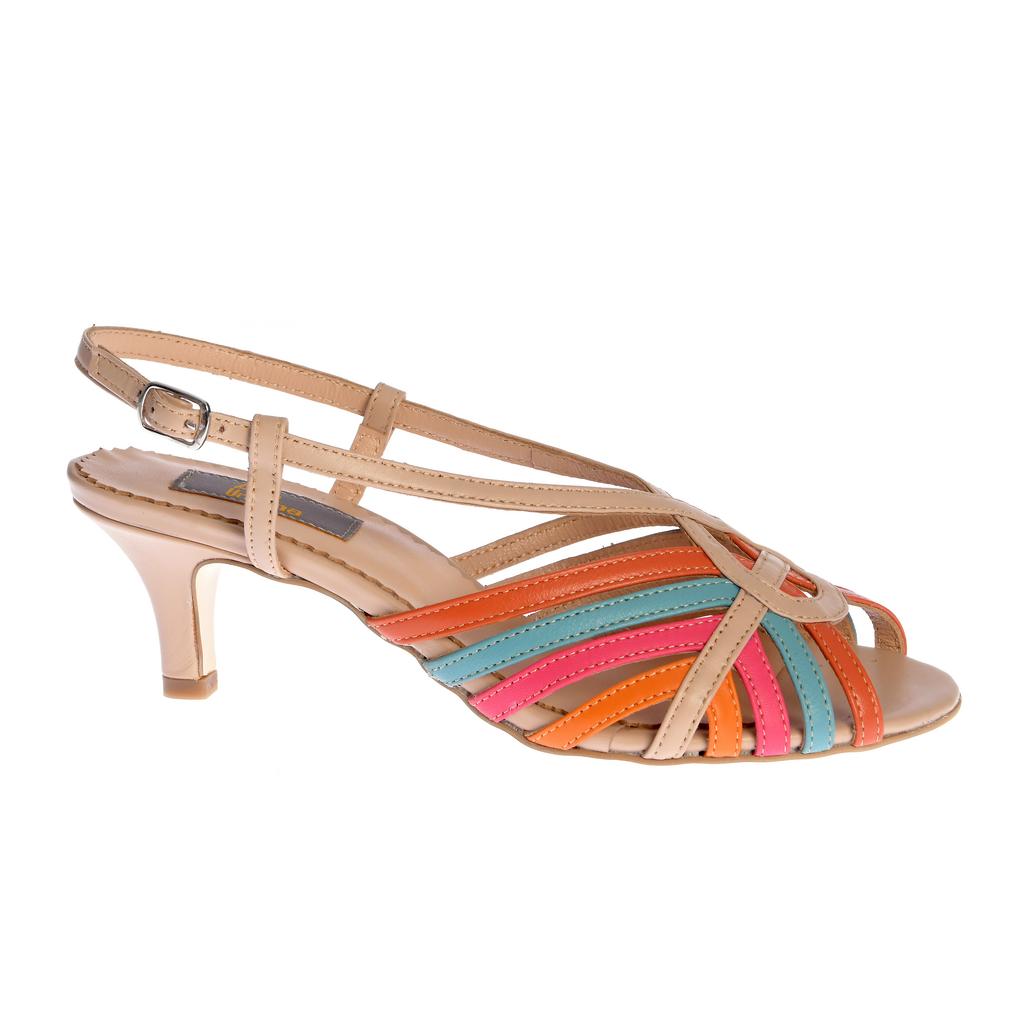 Sandale Cusco bej-multicolor
