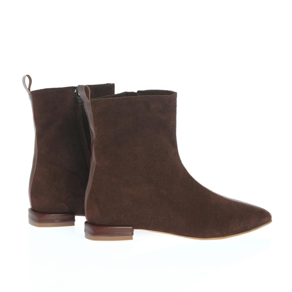 Botine Marinette maro ciocolată - imagine 3