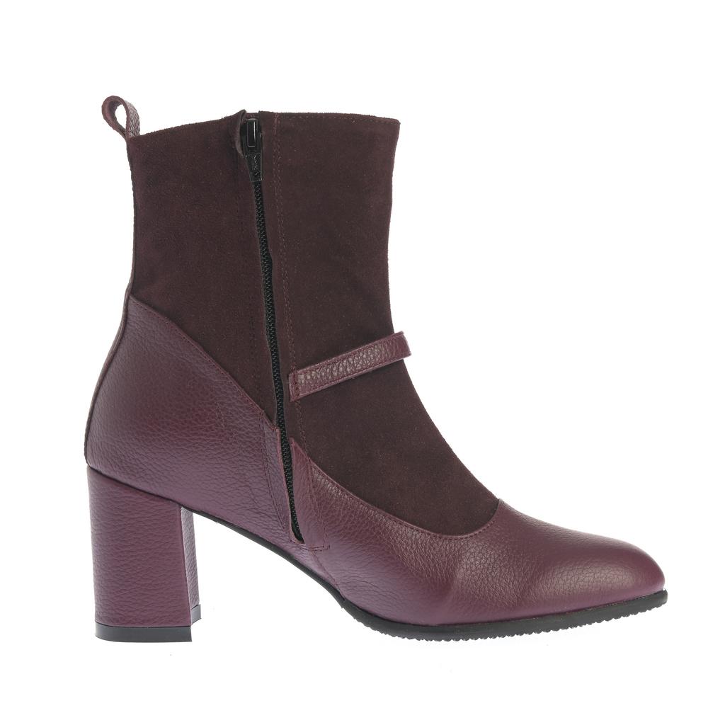 Botine Anemona bordeaux - imagine 3