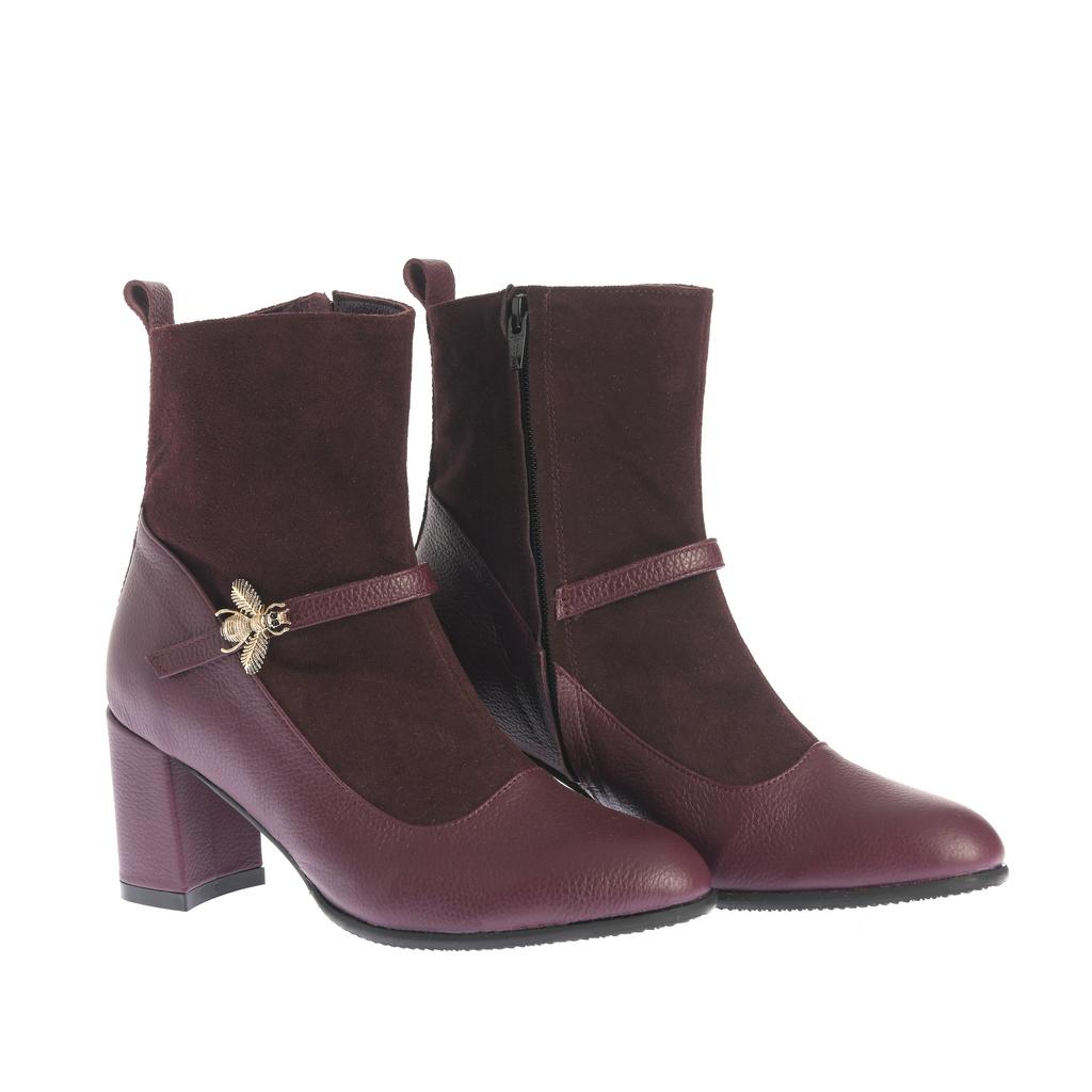 Botine Anemona bordeaux - imagine 4
