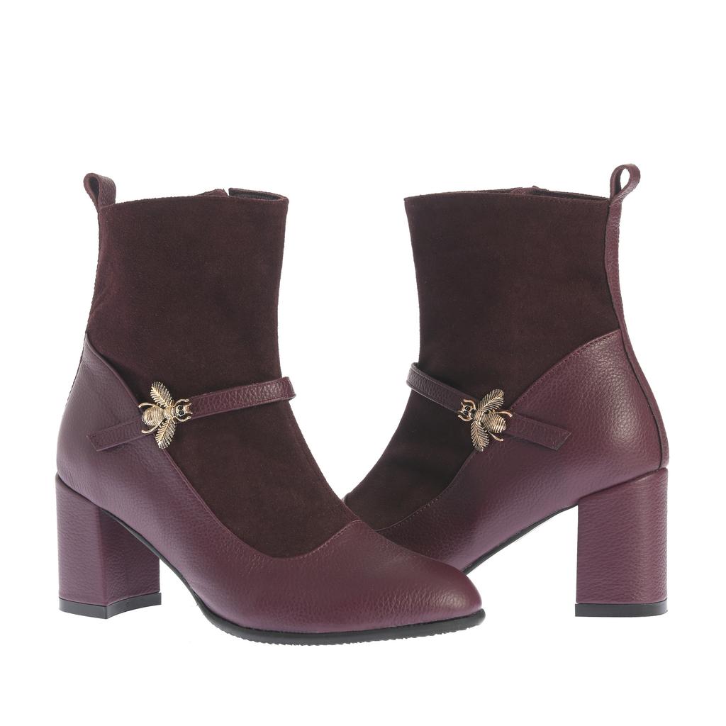 Botine Anemona bordeaux - imagine 6
