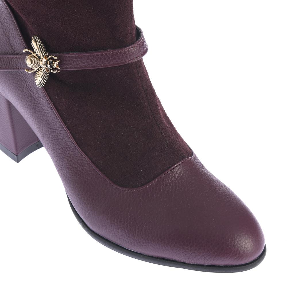 Botine Anemona bordeaux - imagine 7
