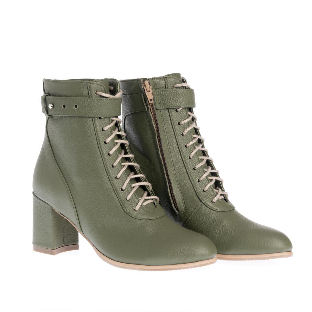 Botine Paloma khaki - imagine 3