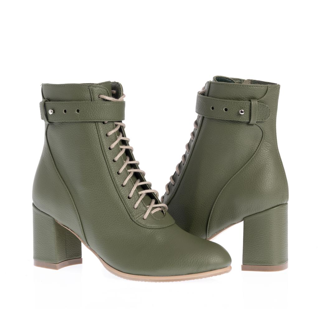 Botine Paloma khaki - imagine 4