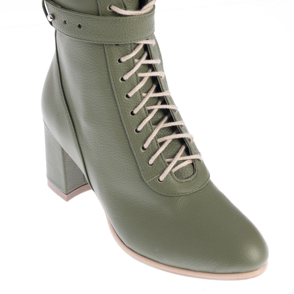 Botine Paloma khaki - imagine 6